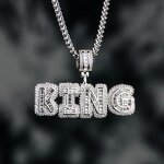 Rapper Style Hip Hop Jewelry Pendant Manufacturer - Iced Out CZ Custom Name Baguette