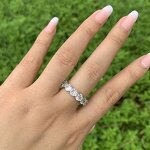 Fashion Jewelry Engagement Ring Manufacturer - 925 Sterling Silver Iced Out CZ