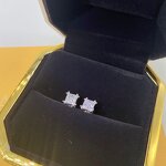 Hip Hop Luxury Jewelry Earring Manufacturer - Sterling Silver Vermeil Moissanite