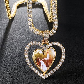 Heart Shape Photo Pendant Manufacturer - Wholesale Customer Made for Women Fashion