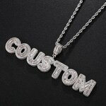 Rapper Style Hip Hop Jewelry Pendant Manufacturer - Iced Out CZ Custom Name Baguette