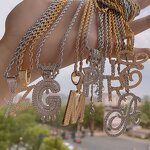 Hip Hop Cubic Zircon Letters Necklace Factory - Custom Alphabet Pendant Iced Out