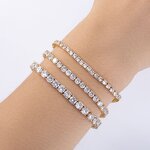 Tennis Chain Bracelet Factory - 3-5mm Diamond New Clasp for Men Fashion
