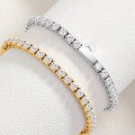 Luxury Diamond Friendship Bracelet Manufacturer - 18K Gold Plated Cubic Zircon