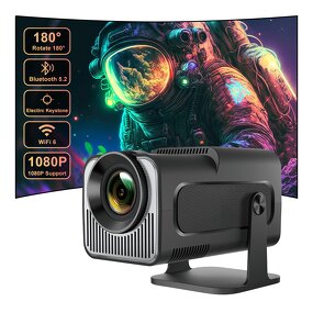 Smart Projector Manufacturer - HY320 Mini Dual Wifi6 BT5.0 4K 720P