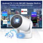 Portable Projector Manufacturer - 2025 HY300 Ultra 170 ANSI Android 11 WiFi 6