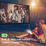 DLP Projector Factory - P22 New Arrival 7000mAh 4K LED 5G WiFi