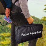 Outdoor Projection Screen Factory - 16:9 with Stand 100 Inches Portable Cinema