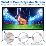 Projection Screen Manufacturer - 100 Inch 16:9 Portable 4K Fast Fold with Stand