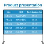 Projector Screen with Stand Manufacturer - Hot Selling 100 120 Inch Portable