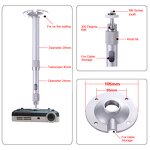 Adjustable Ceiling Mount Factory - 360 Degree Mini Projector Bracket with Screw