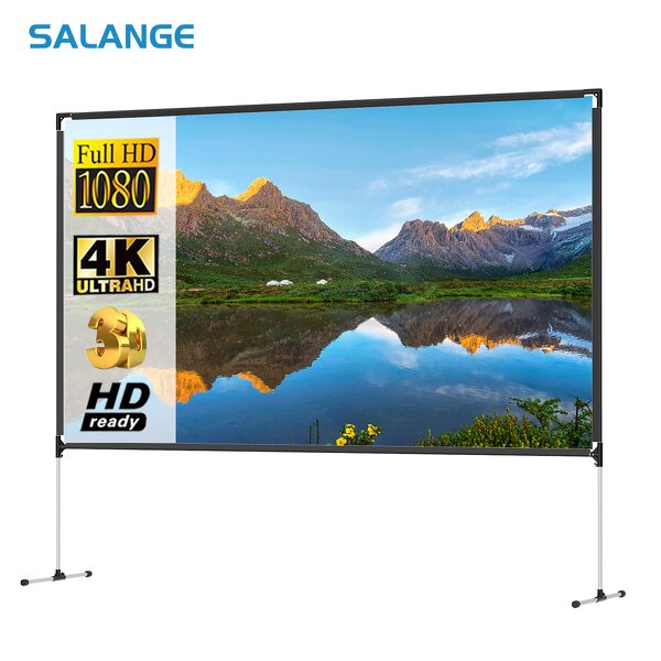 Outdoor Projection Screen Factory - 16:9 with Stand 100 Inches Portable Cinema