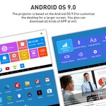 Smart Projector Factory - P11 New Mini 4K BT Battery Short Throw Android