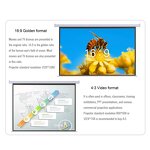 Motorized Projector Screen Manufacturer - Newest 100 Inch Wall Mount Matte White