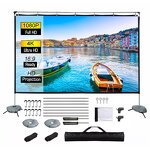 Portable Projection Screen Factory - 120inch 16:9 4K HD Rear Front with Stand