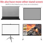 Projector Screen Factory - 120 150 Inch Polyester Portable Outdoor Movie
