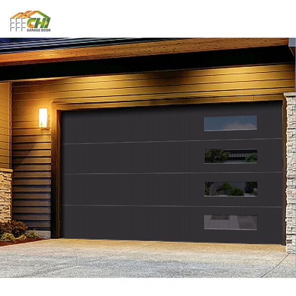 Sectional Garage Door Manufacturer - OEM/ODM 16x7 Grey Insulated