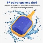 Float Ball Water Level Switch Factory - with Cable AC220V 2M PP/Silicone