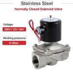 Electric Solenoid Valve Factory - Stainless Steel Normally Closed for Water Oil