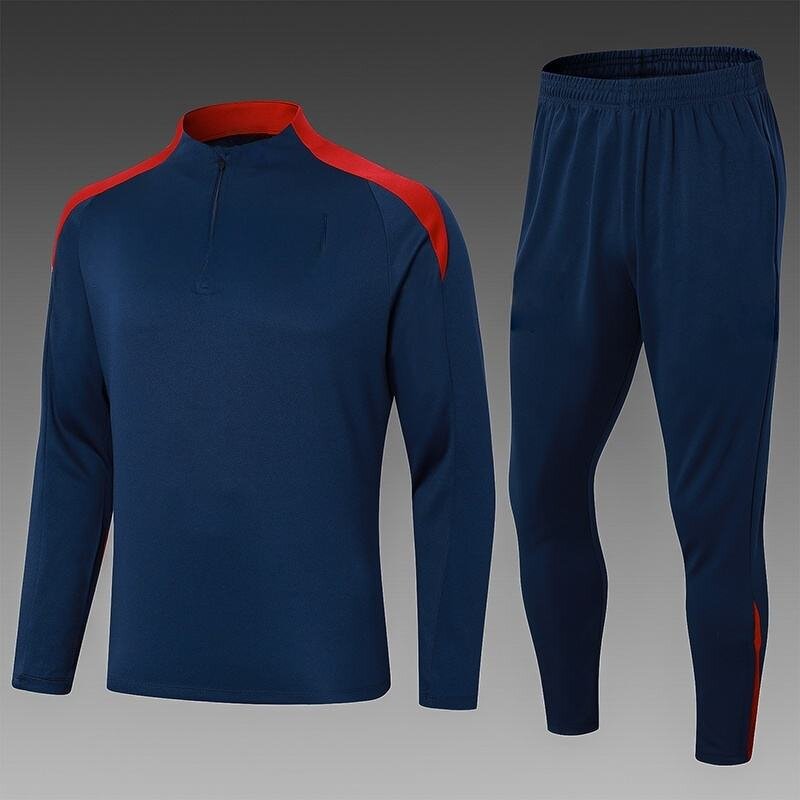Football Tracksuit Manufacturer - OEM/ODM Half Zip V-neck Jacket
