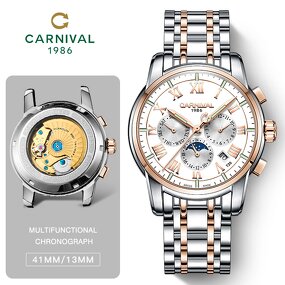 Tourbillon Watch Factory - Luxury Men's Green Dial Luminous Automatic