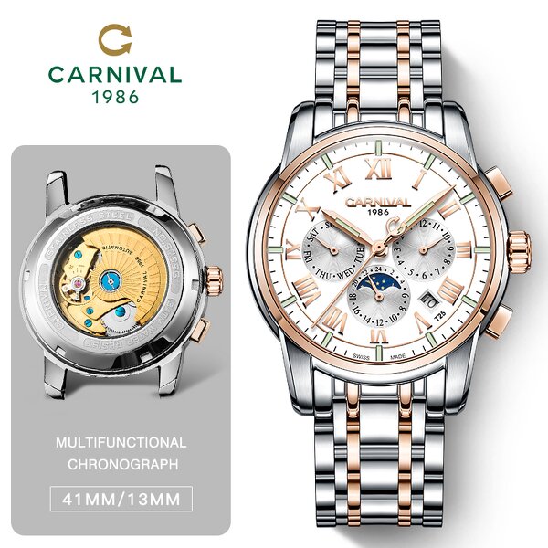 Tourbillon Watch Factory - Luxury Men's Green Dial Luminous Automatic