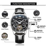 Skeleton Mechanical Watch Manufacturer - Carnival Men's Luxury 5 Hands 12/24 Hour