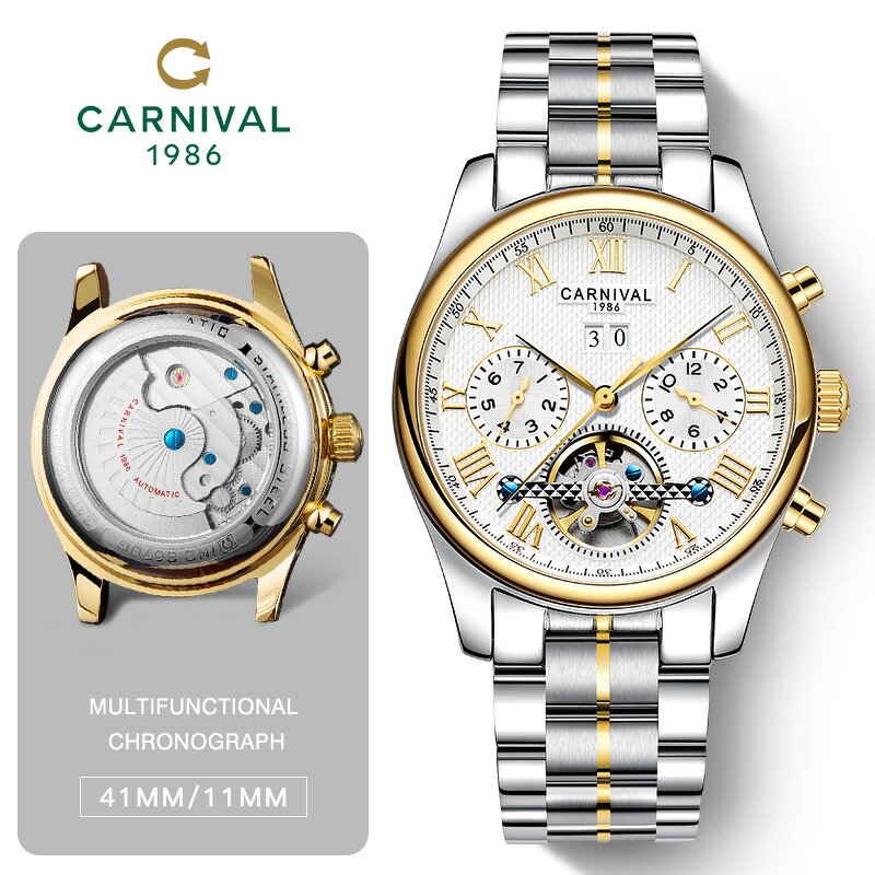 Tourbillon Watch Manufacturer - Carnival Luxury Stainless Steel High-End Business