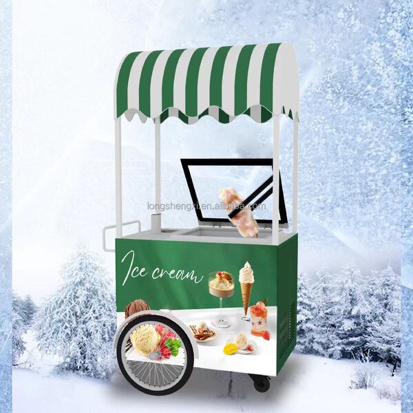 Food Truck Manufacturer - OEM/ODM 220V Ice Cream Cart Freezer