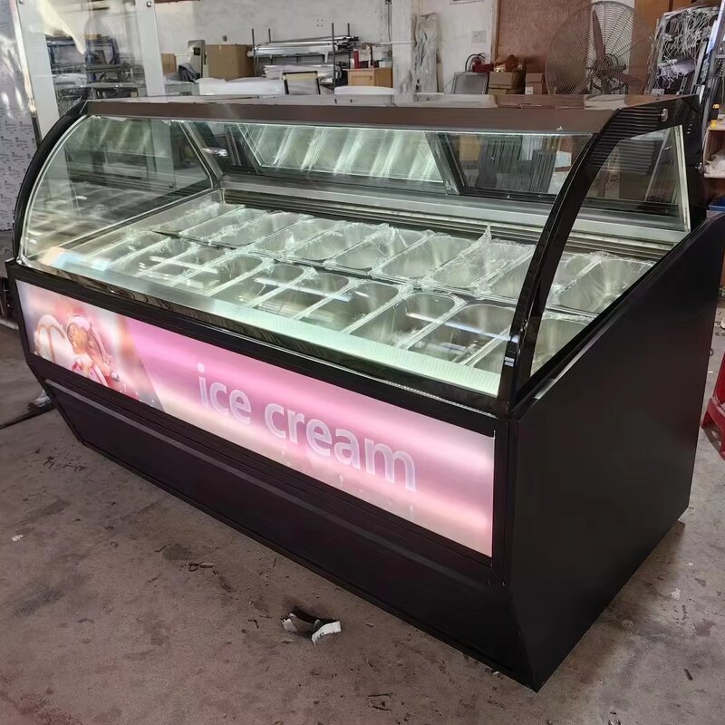 Ice Cream Showcase Manufacturer - OEM/ODM 20 Pans Air Cooler