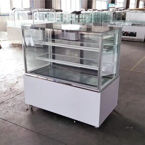 Cake Display Cooler Manufacturer - OEM/ODM Right Angle Glass Air Cooler