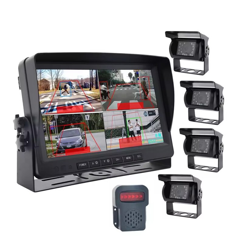 Truck Camera System Manufacturer - OEM 4CH AI BSD Detection