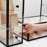 Bread Rack Manufacturer - OEM/ODM Solid Rubber Wood Black Stainless