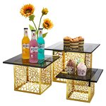 Cake Stand Manufacturer - OEM/ODM Golden Stainless Steel Display