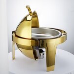 Gold Chafing Dish Manufacturer - OEM/ODM Roll Top Banquet Hotel