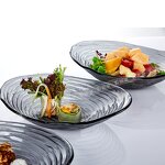 Glass Fruit Plate Manufacturer - OEM/ODM Silver/Gold Frame Buffet
