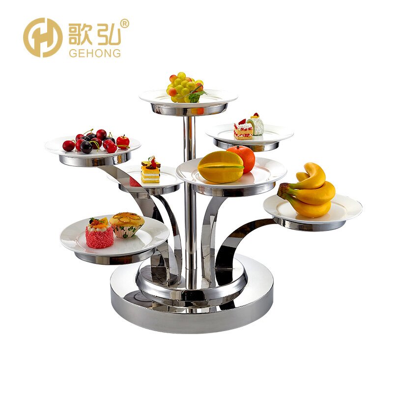 Cake Stand Manufacturer - OEM/ODM Stainless Steel Rotating Multilevel