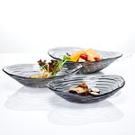Glass Fruit Plate Manufacturer - OEM/ODM Silver/Gold Frame Buffet