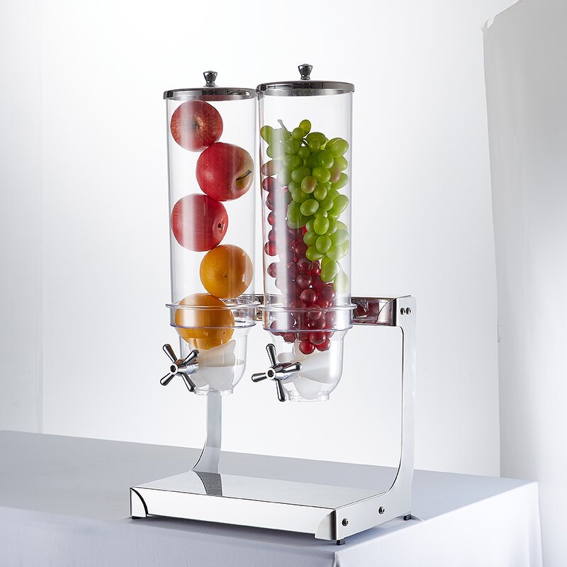 Cereal Dispenser Manufacturer - OEM/ODM Manual Rotating Dual 8 Liter