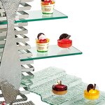 Dessert Riser Manufacturer - OEM/ODM Silver Buffet Party Food