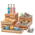 Wooden Buffet Stand Manufacturer - OEM/ODM Square Riser Catering