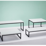 Glass Cake Platter Manufacturer - OEM/ODM Gold Wedding Buffet