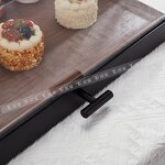 Bread Rack Manufacturer - OEM/ODM Rubber Wood 3 Layer Black Frame