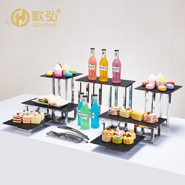 Buffet Riser Manufacturer - OEM/ODM Decorative Royal Metal Food