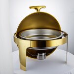 Gold Chafing Dish Manufacturer - OEM/ODM Roll Top Banquet Hotel