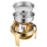 Food Warmer Manufacturer - OEM/ODM 6L Round Chafing Dish