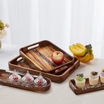 Wooden Tray Manufacturer - OEM/ODM Round Serving Platter Buffet