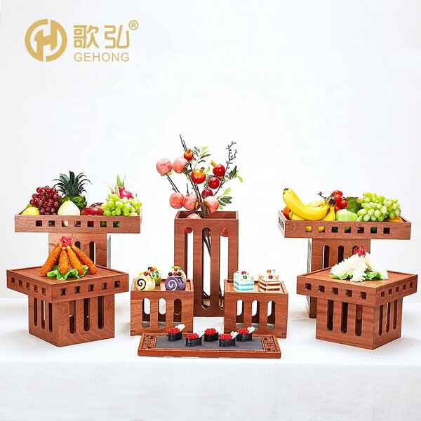 Cake Display Stand Manufacturer - OEM/ODM 5 Star Hotel Wood Luxury