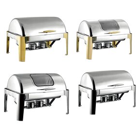 Chafing Dish Manufacturer - OEM/ODM Modern Glass Windows Golden Legs