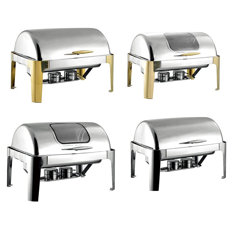 Chafing Dish Manufacturer - OEM/ODM Modern Glass Windows Golden Legs